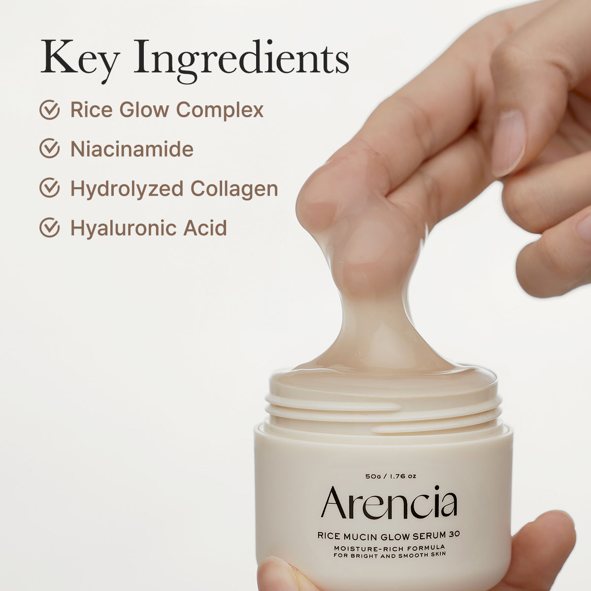 Arencia Rice Mucin Glow Overnight Serum 30