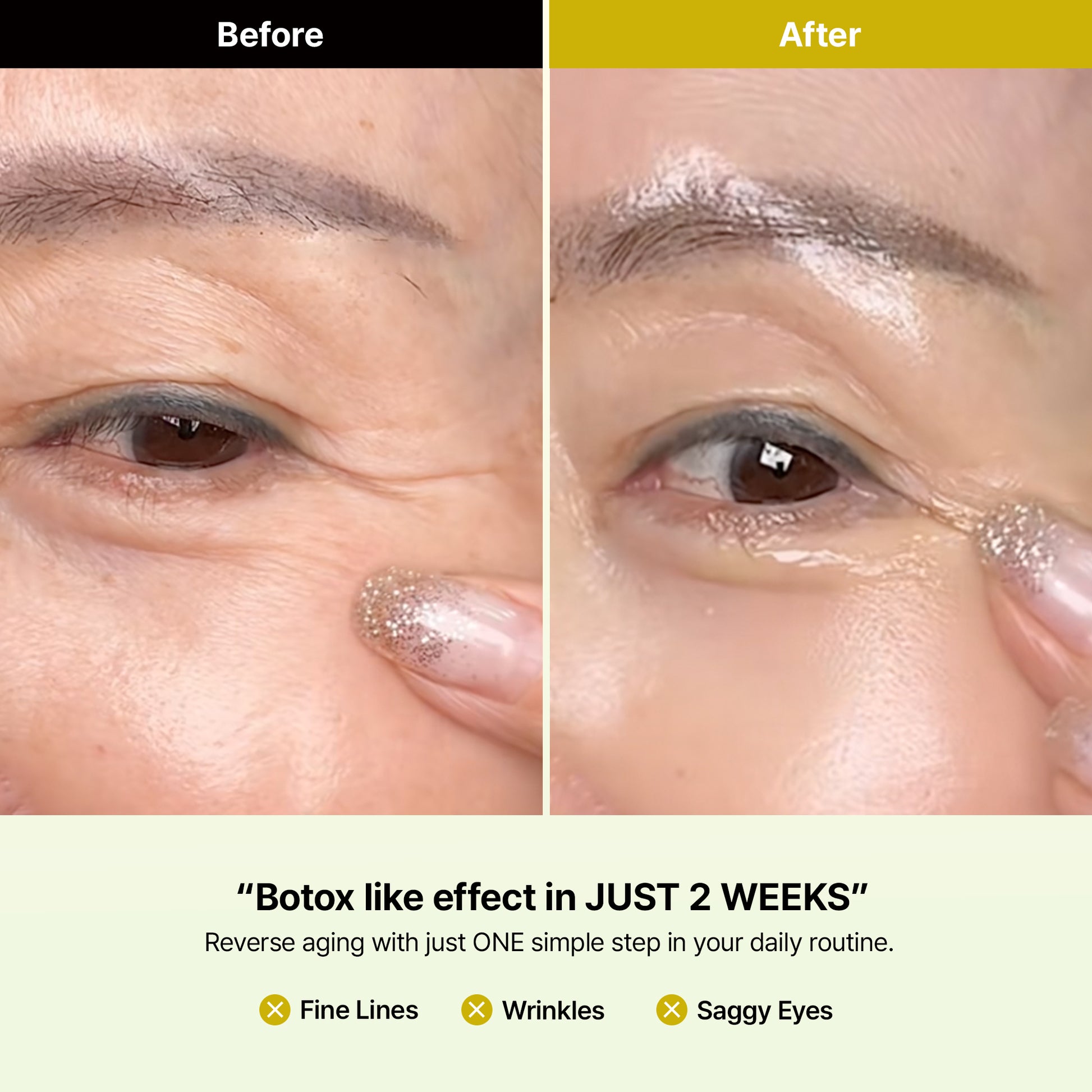 Reverse Aging Boosting Trio, Anti-Aging, Fine Lines Eraser, Vitamin C + Glutathione + Retinal + Caffeine + Peptides for Youthful Skin