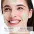 Model wearing Arencia Fresh Green Rice Mochi Cleanser on her cheeks; text describes daily foam cleansing or a 1–2 minute wash-off mask.